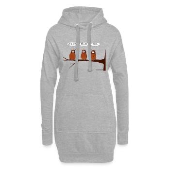Uhus - Hoodie-Kleid - Grau meliert - Vorne