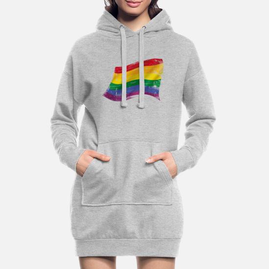 Bandera gay y lesbiana - bandera del arco iris' Vestido sudadera mujer |  Spreadshirt