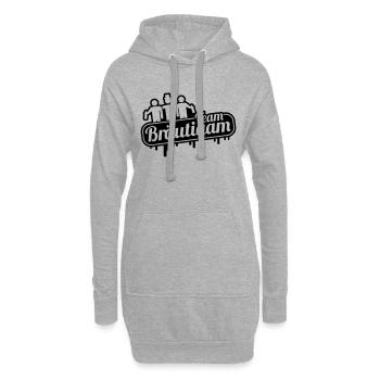 team_braeutigam_ya1 - Hoodie-Kleid - Grau meliert - Vorne