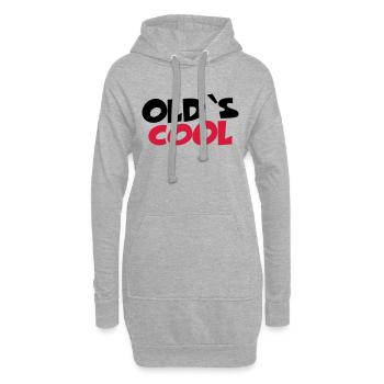 Old's cool - Sweat-shirt à capuche long Femme - gris chiné - Devant
