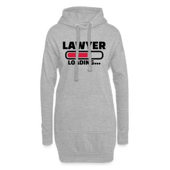 Anwalt - Hoodie-Kleid - Grau meliert - Vorne
