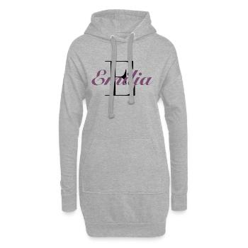 Nom - Emilia - Sweat-shirt à capuche long Femme - gris chiné - Devant