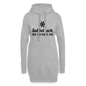 Sabbel nich dat geit Spruch Plattdeutsch - Hoodie-Kleid - Grau meliert - Vorne