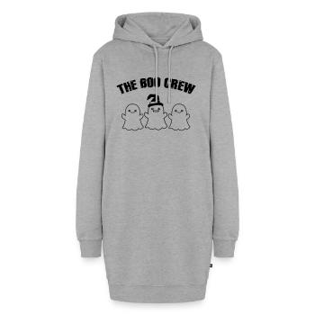 The Boo Crew - Hoodie-Kleid - Grau meliert - Vorne