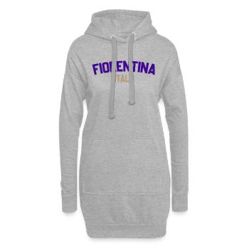 Fiorentina Italien - Hoodie-Kleid - Grau meliert - Vorne