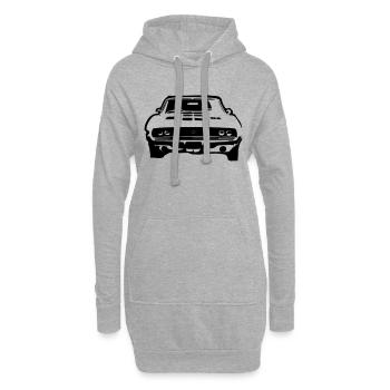 AUTO - Hoodie-Kleid - Grau meliert - Vorne