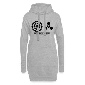 Star ship Launch - November 18, 2023 - Hoodie Dress - heather grey - Front