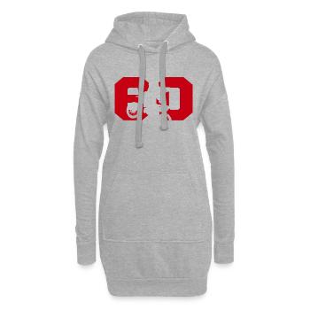 Moto 60 motard - Sweat-shirt à capuche long Femme - gris chiné - Devant