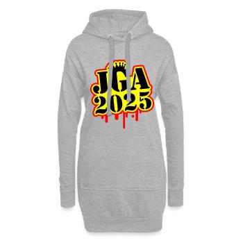 JGA 2025 Junggesellen Abschied - Hoodie-Kleid - Grau meliert - Vorne