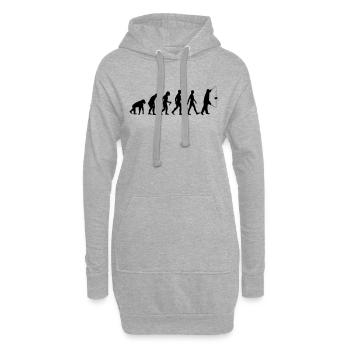 Evolution Diabolo - Hoodie-Kleid - Grau meliert - Vorne