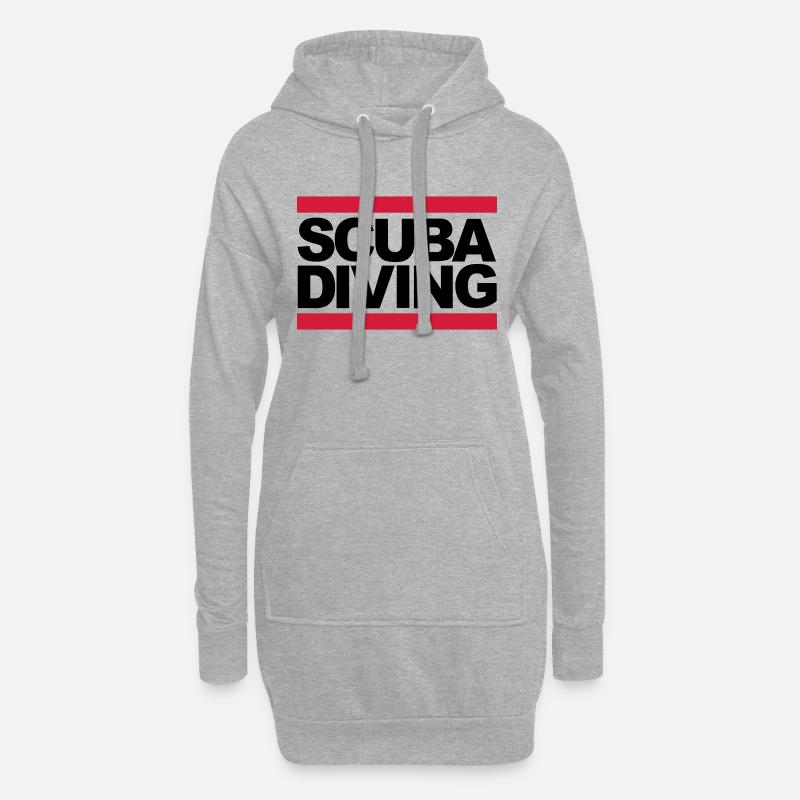 Scuba Diving - Hoodie-Kleid - Grau meliert
