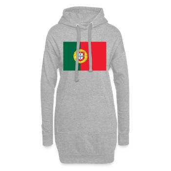 Portugal - Hoodie-Kleid - Grau meliert - Vorne