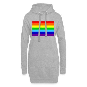 Flagge - Hoodie-Kleid - Grau meliert - Vorne