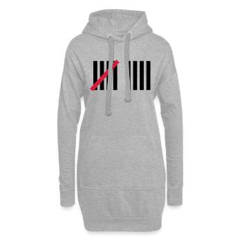9 . Geburtstag - Hoodie-Kleid - Grau meliert - Vorne