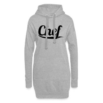 Chef - Hoodie-Kleid - Grau meliert - Vorne