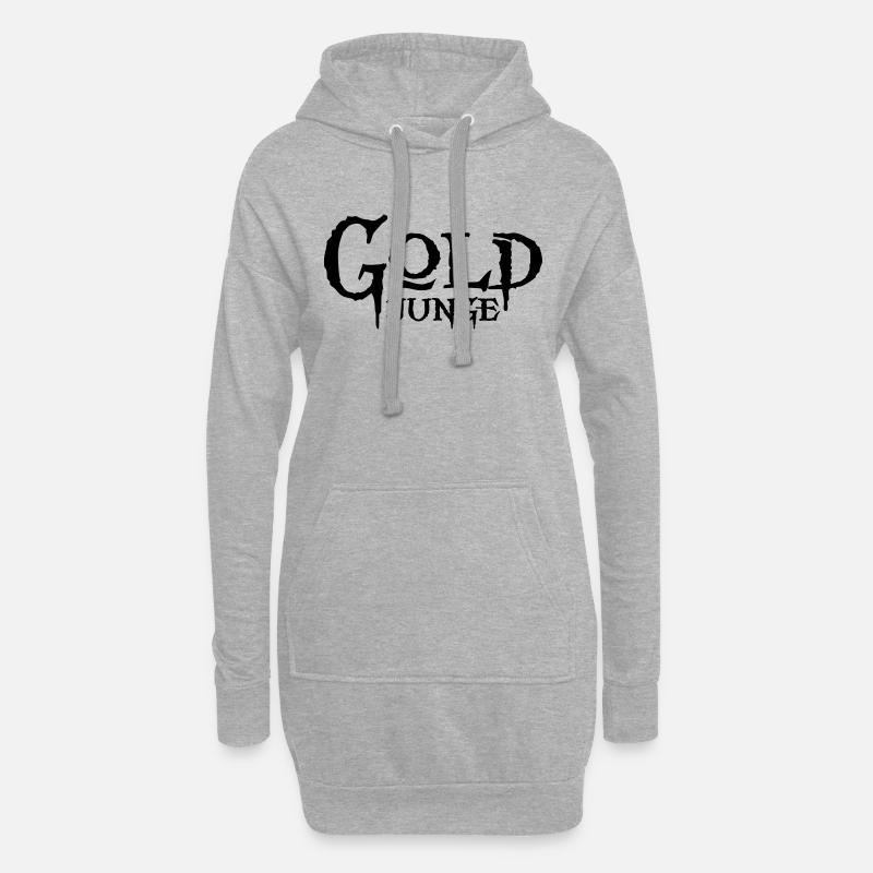 Goldjunge - Hoodie-Kleid - Grau meliert