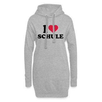 Schule - Hoodie-Kleid - Grau meliert - Vorne