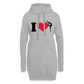 Gymnastik - Hoodie-Kleid - Grau meliert - Vorne