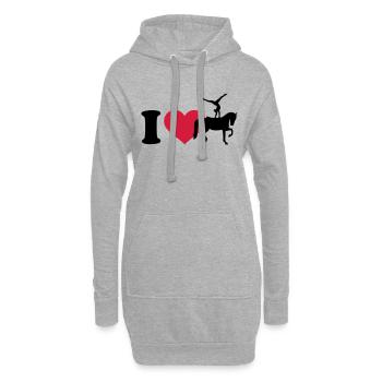 Voltigieren - Hoodie-Kleid - Grau meliert - Vorne