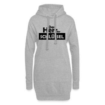 der herr der schlüssel - Hoodie-Kleid - Grau meliert - Vorne