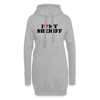Sheriff - Hoodie-Kleid - Grau meliert - Vorne