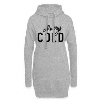 Always Cold - Hoodie Dress - heather grey - Front