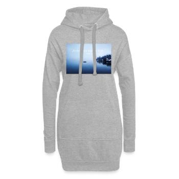 In der Ruhe liegt die Kraft. - Hoodie-Kleid - Grau meliert - Vorne