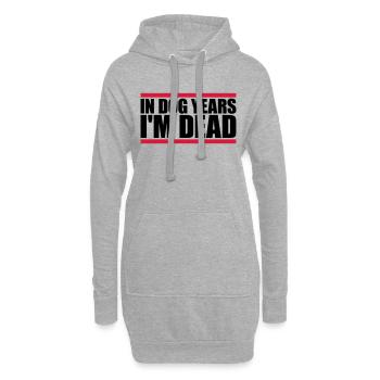 dans les années de chien Mort - Sweat-shirt à capuche long Femme - gris chiné - Devant