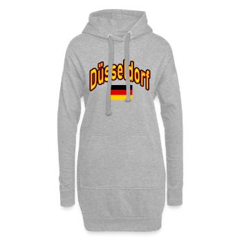 Düsseldorf deutschland flagge - Hoodie-Kleid - Grau meliert - Vorne