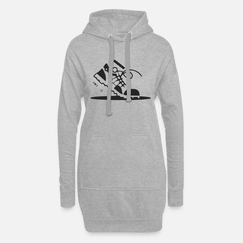 Wanderschuh - Hoodie-Kleid - Grau meliert