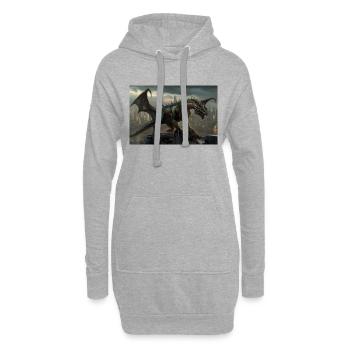 Dragon 3 - Hoodie-Kleid - Grau meliert - Vorne