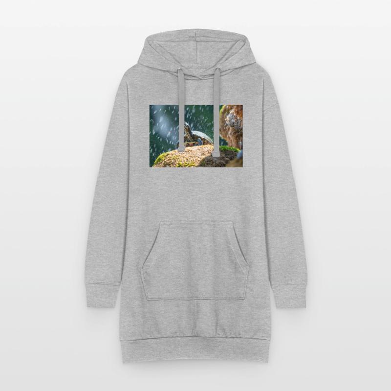 Trachemys scripta scripta scripta Sweat-shirt à capuche long Femme