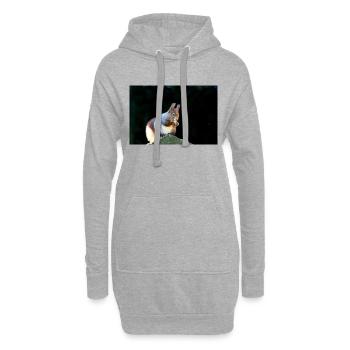Eichhörnchen, Isibat - Hoodie-Kleid - Grau meliert - Vorne