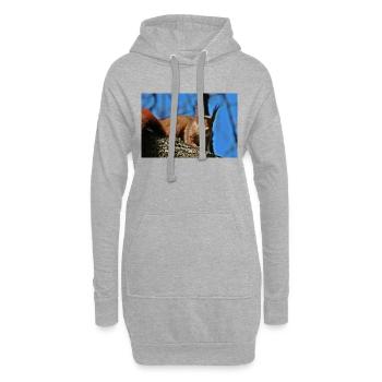 Eichhörnchen - Hoodie-Kleid - Grau meliert - Vorne