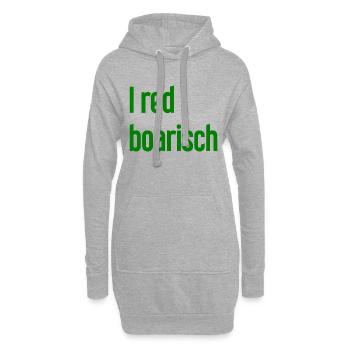 I red boarisch - Hoodie-Kleid - Grau meliert - Vorne