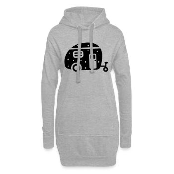 Rondo Retreat - Wohnwagen - Hoodie-Kleid - Grau meliert - Vorne