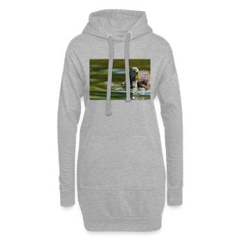 000 1170 DxO - Hoodie Dress - heather grey - Front