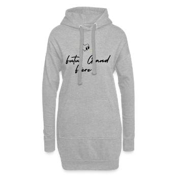 Futur grand frère - annonce futur grand frère - Sweat-shirt à capuche long Femme - gris chiné - Devant