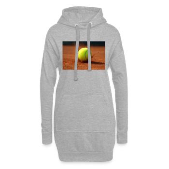 Sports - Tennis - Sweat-shirt à capuche long Femme - gris chiné - Devant