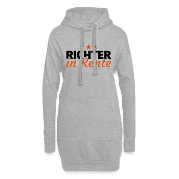Richter Rente Ruhestand Geschenk - Hoodie-Kleid - Grau meliert - Vorne