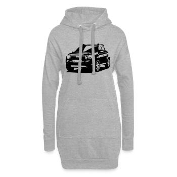  duster - Hoodie-Kleid - Grau meliert - Vorne