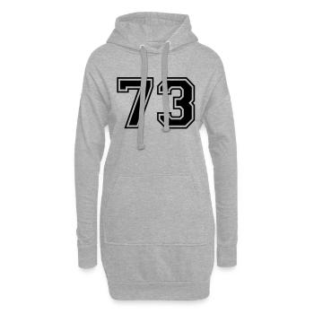 73 - Hoodie-Kleid - Grau meliert - Vorne