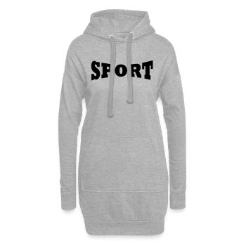 Logo du gouvernement canadien - Sweat-shirt à capuche long Femme - gris chiné - Devant