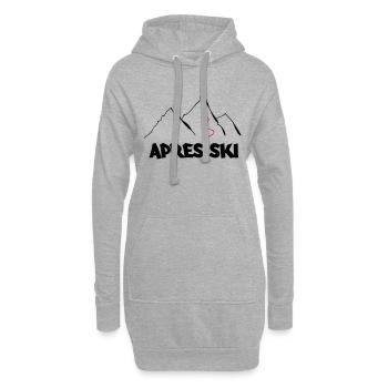 apres ski - Hoodie-Kleid - Grau meliert - Vorne