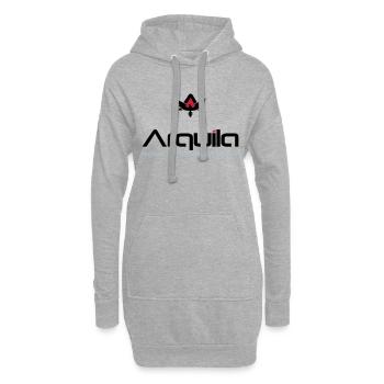 Arquila Adler - Hoodie-Kleid - Grau meliert - Vorne