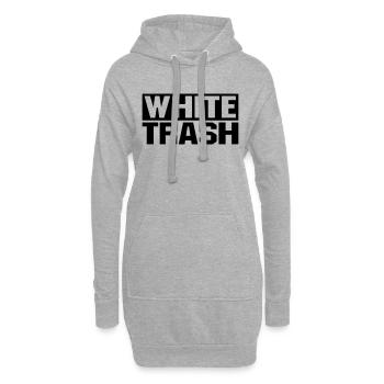 White Trash - Hoodie-Kleid - Grau meliert - Vorne