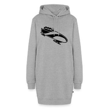 Bob - Hoodie-Kleid - Grau meliert - Vorne