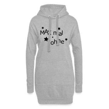 MAX mal ohne - Hoodie-Kleid - Grau meliert - Vorne