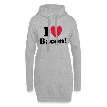 Bacon - Hoodie-Kleid - Grau meliert - Vorne