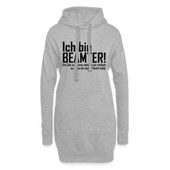 beamter - Hoodie-Kleid - Grau meliert - Vorne